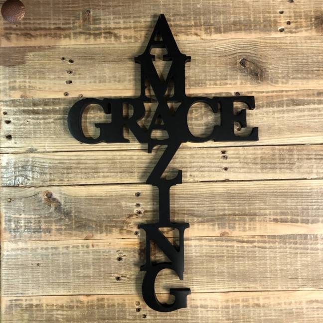 Amazing Grace Wall Cross