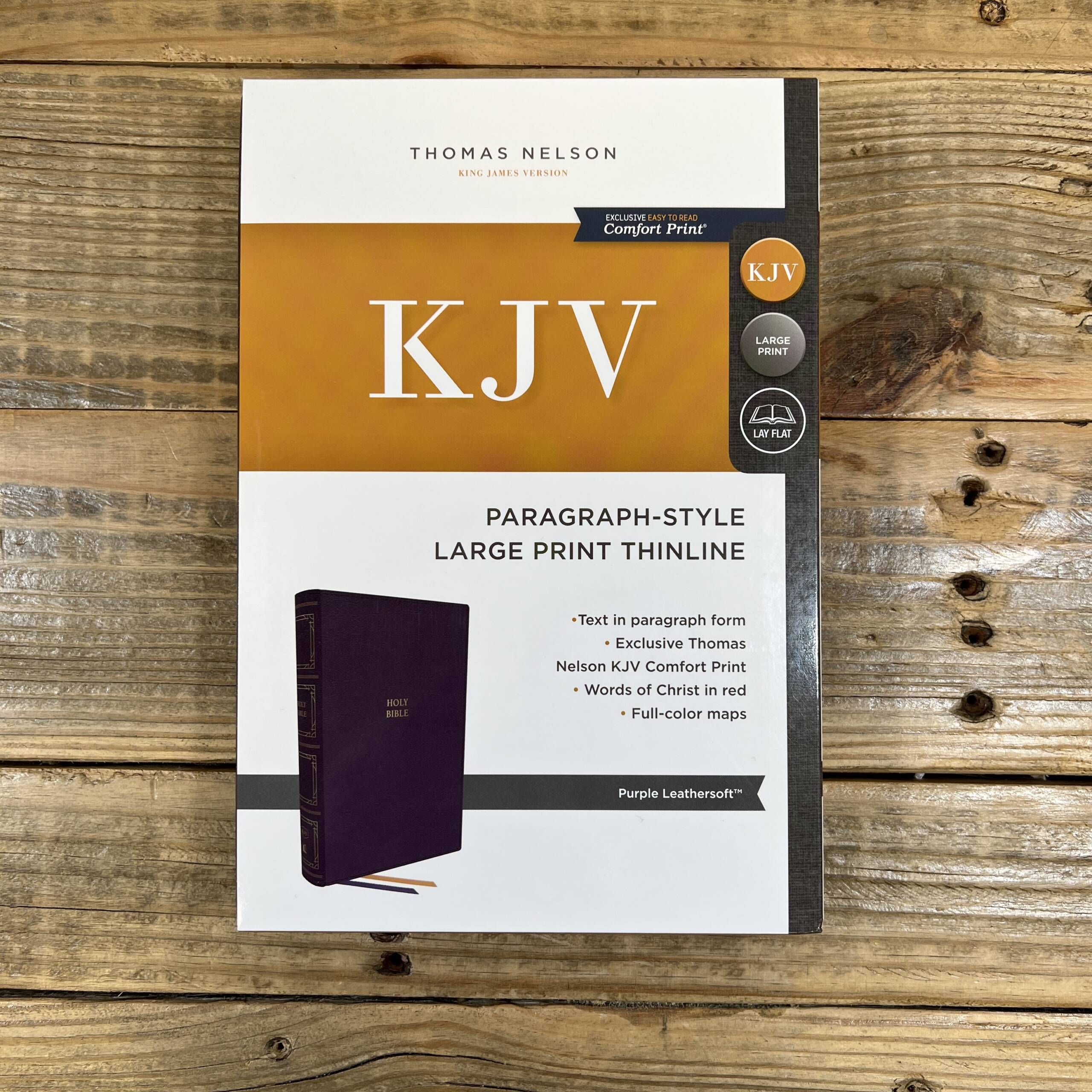 NKJV, Thinline Bible, Large Print, Red Letter Edition, Comfort