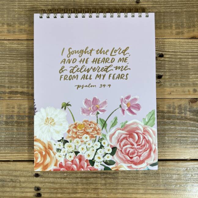Wirebound Notepad I Sought the Lord Ps. 34:4