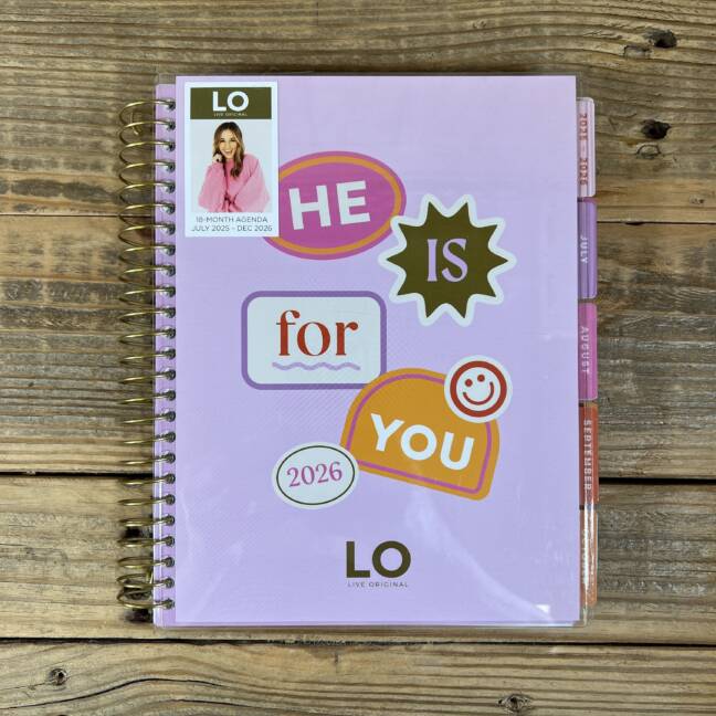 Sadie Robertson Huff - He is For You - 2025-2026 18-Month Agenda Planner