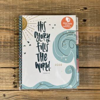 Katygirl - His Glory Fills the World - 2025-2026 18-Month Planner