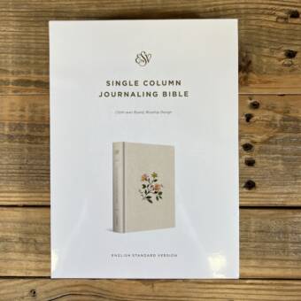 ESV Single Column Journaling Bible (Cloth Over Board, Rosehip Design)